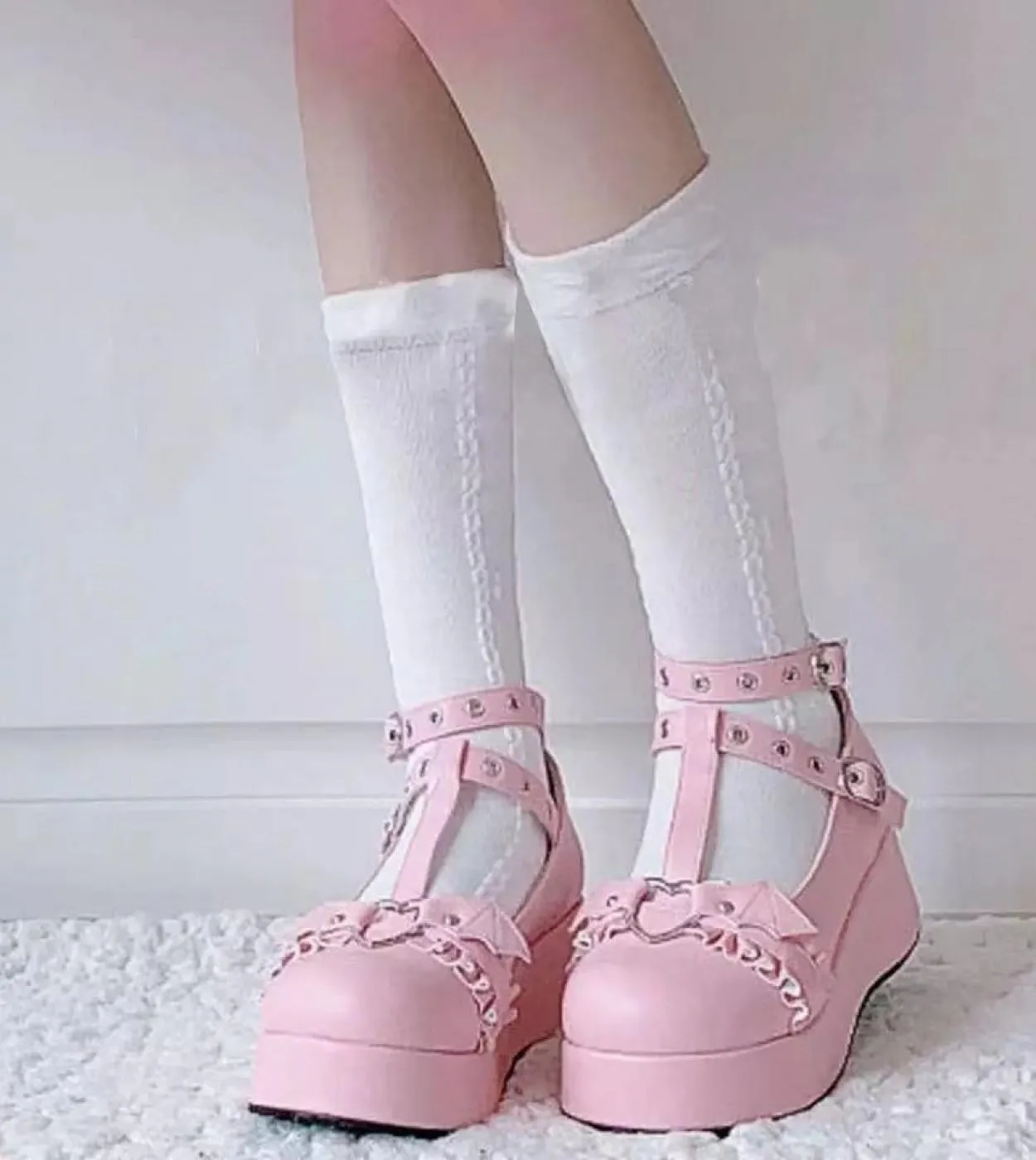 Comodi appartamenti da donna Mary Jane Student Platform Mocassini da donna Scarpe Taglie forti