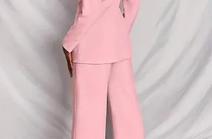 Completo giacca e pantaloni eleganti, rosa chiaro