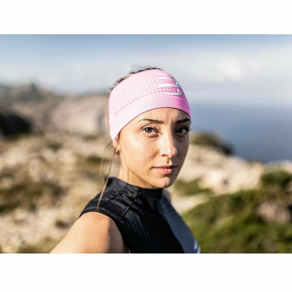 Compressport Headband On/Off Pink - Fascia Running