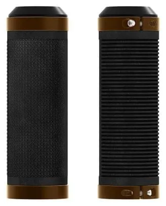 Coppia di manopole Brooks Cambium Rubber 100/100mm nere e arancioni
