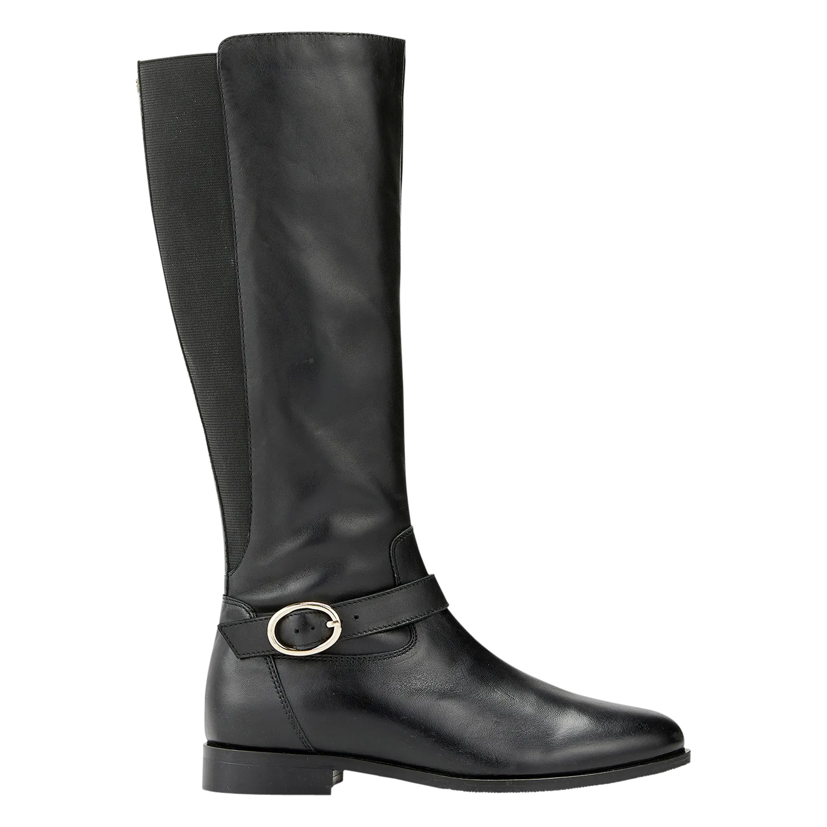  COSMOPARIS   DALILA - Stivali da equitazione piatti in pelle | Nero