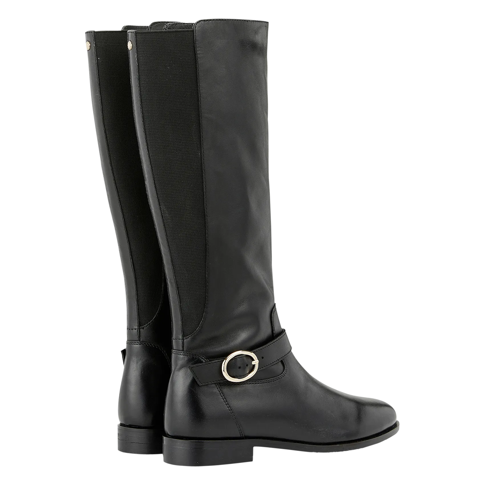  COSMOPARIS   DALILA - Stivali da equitazione piatti in pelle | Nero