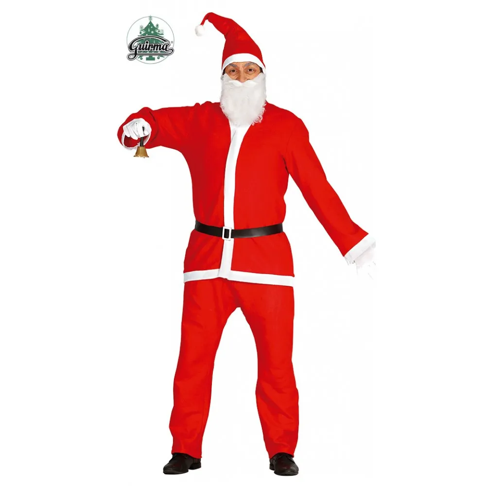 Costume Babbo Natale Papà Santa Claus Christmas Adulto Travestimenti