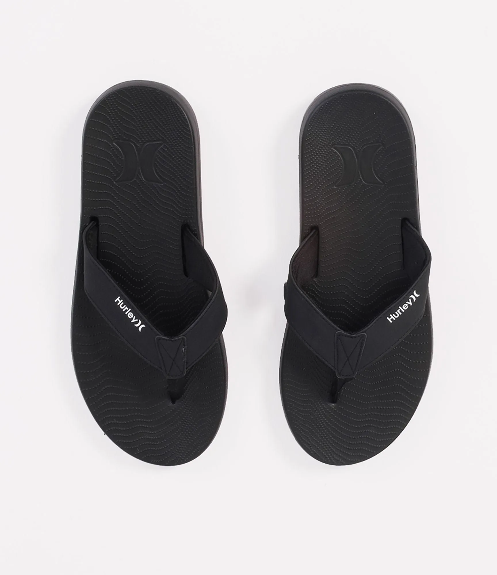 CREST FLIP FLOP - BLACK / WHITE