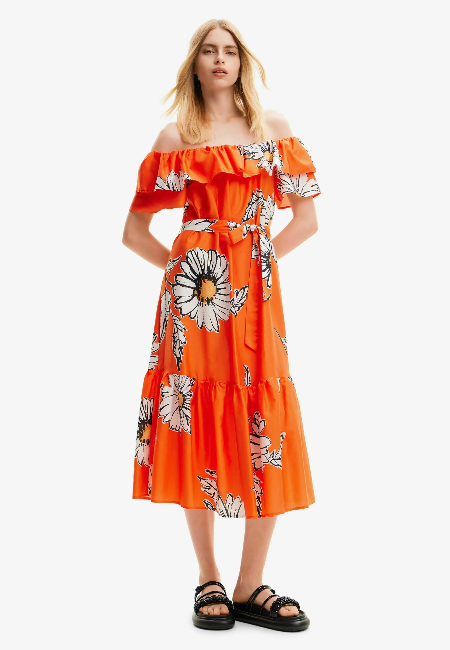 DAISY RUFFLE MIDI - Vestito estivo