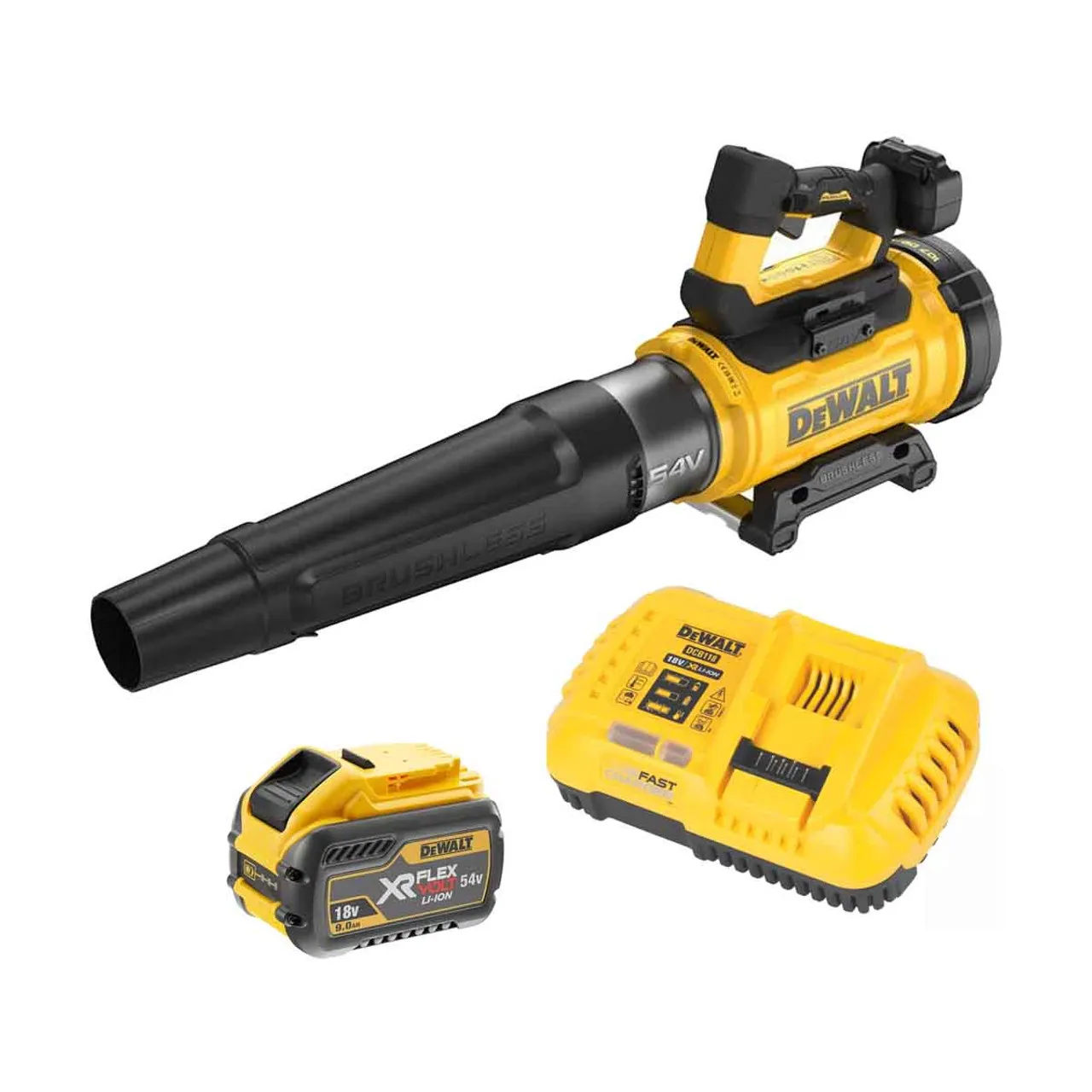 DCMBL777X1-QW - Soffiatore soffia foglie assiale a batteria 54V - 1 x 9Ah 