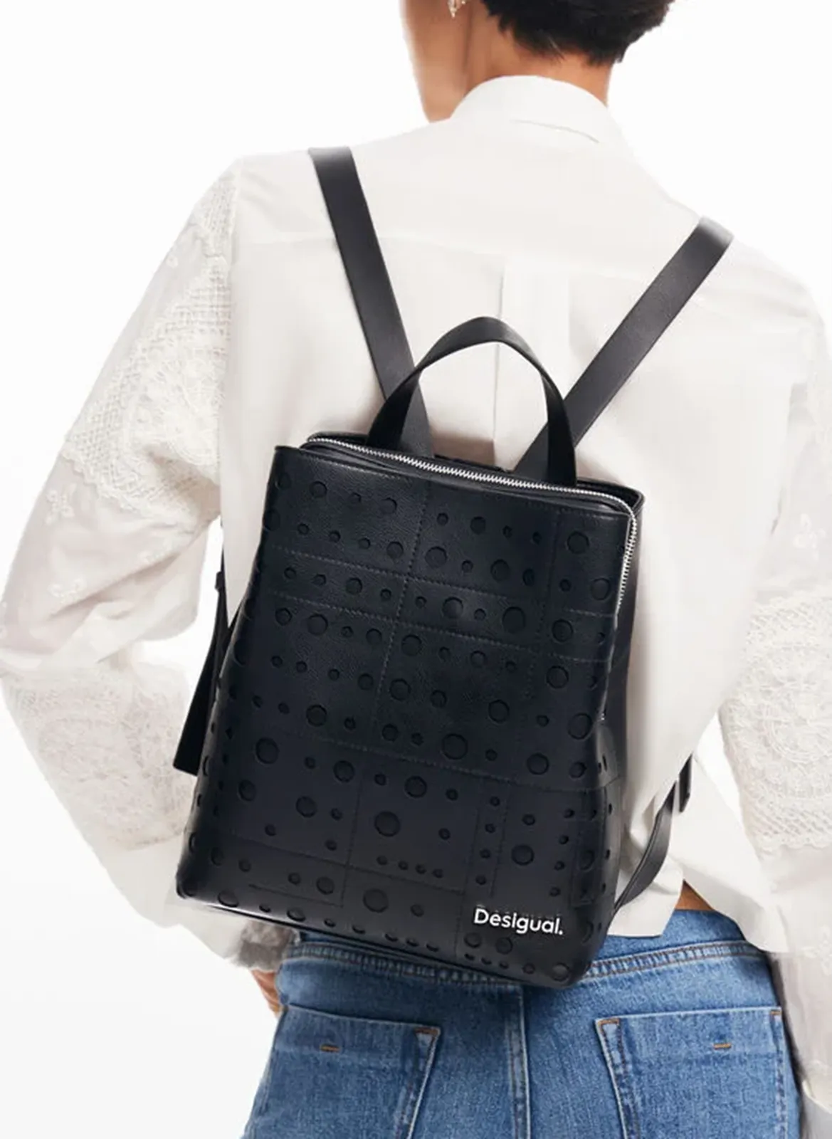  DESIGUAL   Zaino traforato a cerchi | Nero
