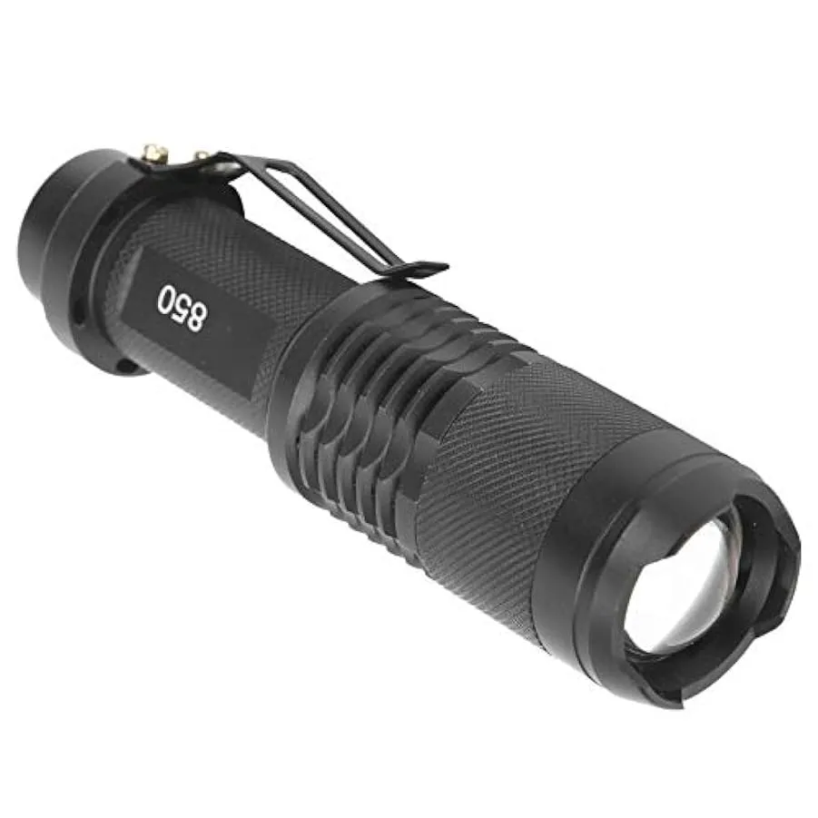 Dilwe Torcia a infrarossi, Torcia a infrarossi a LED con Messa a Fuoco Regolabile per Visione Notturna 850nm per videocamere con