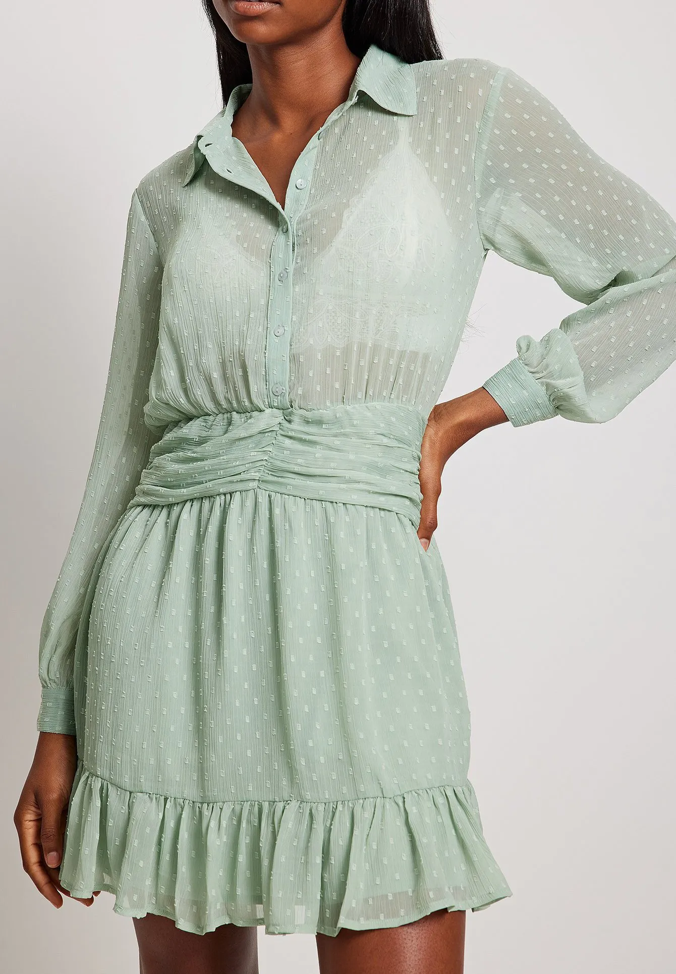 DOBBY MINI DRESS - Vestito estivo