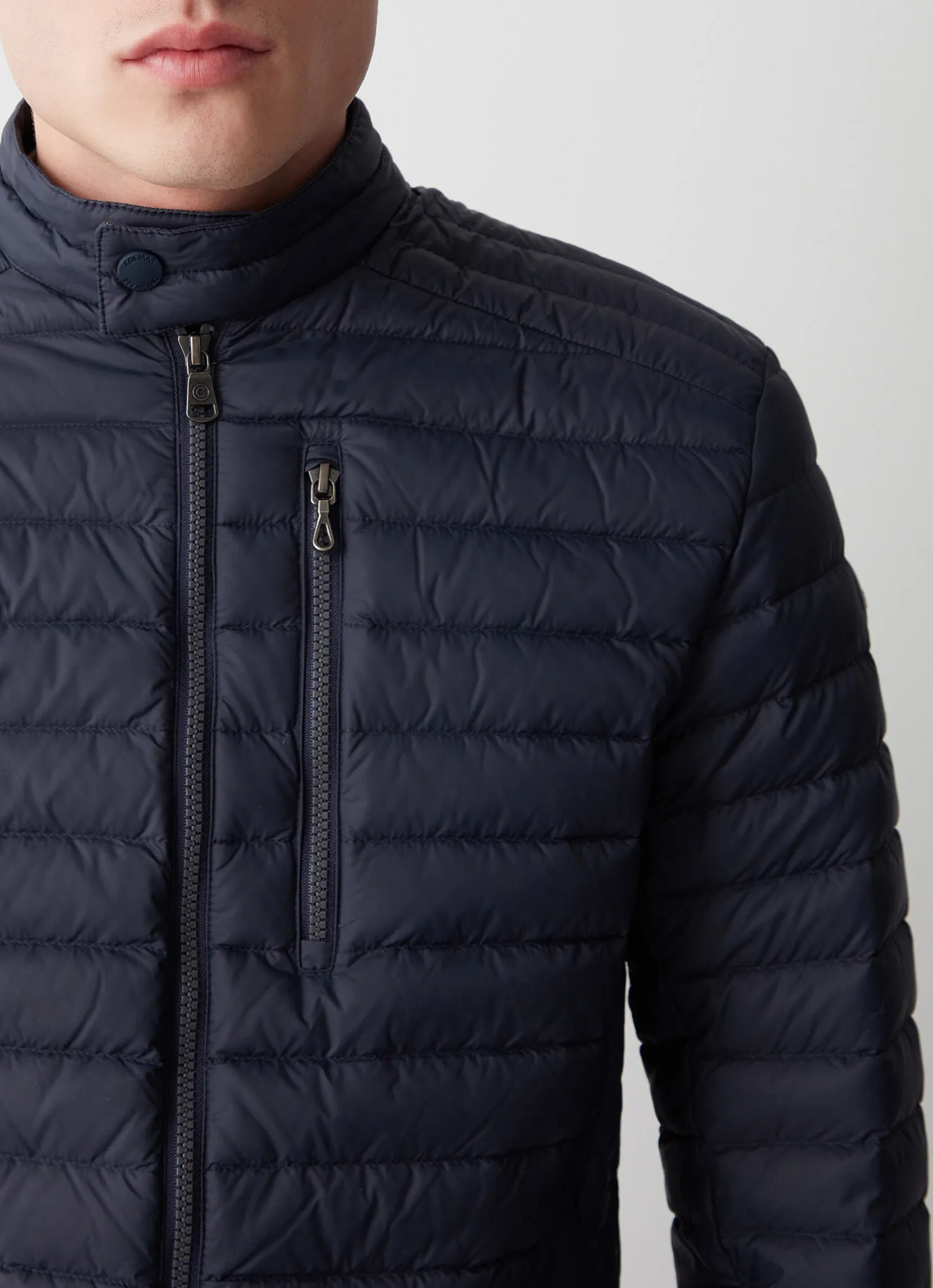 Down biker jacket