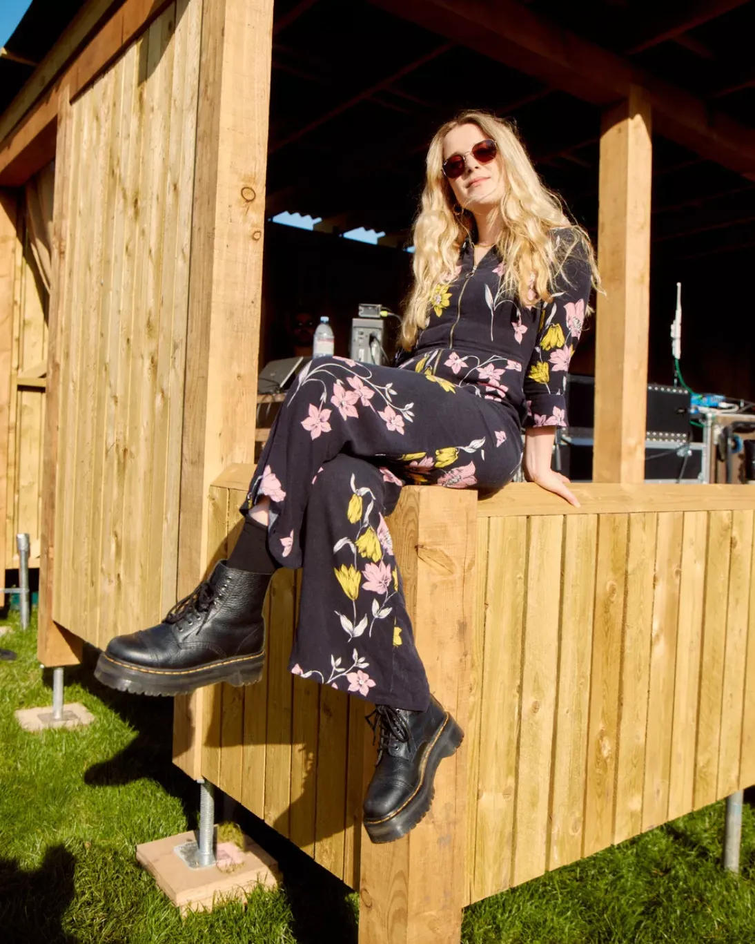 Dr. MARTENS Stivali platform Jadon III in pelle Pisa