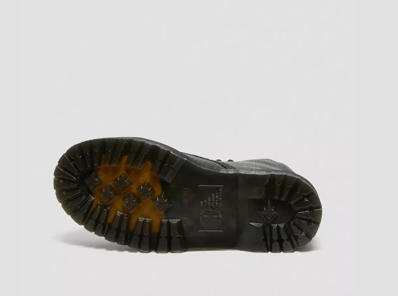Dr.MARTENS Stivali platform in nappa lavorata Sinclair