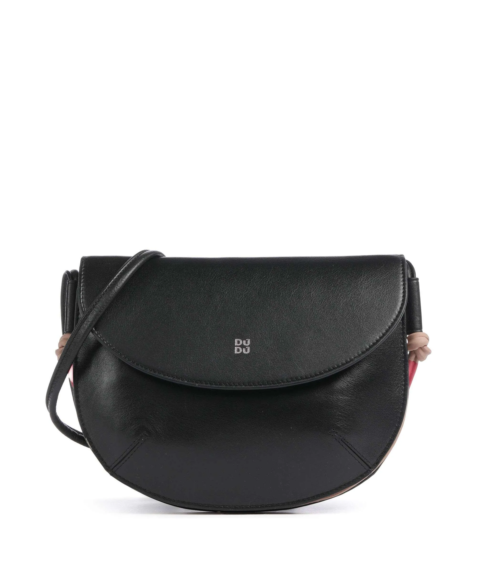  DuDu Bags Skye Borsa a tracolla pelle a grana fine nero  