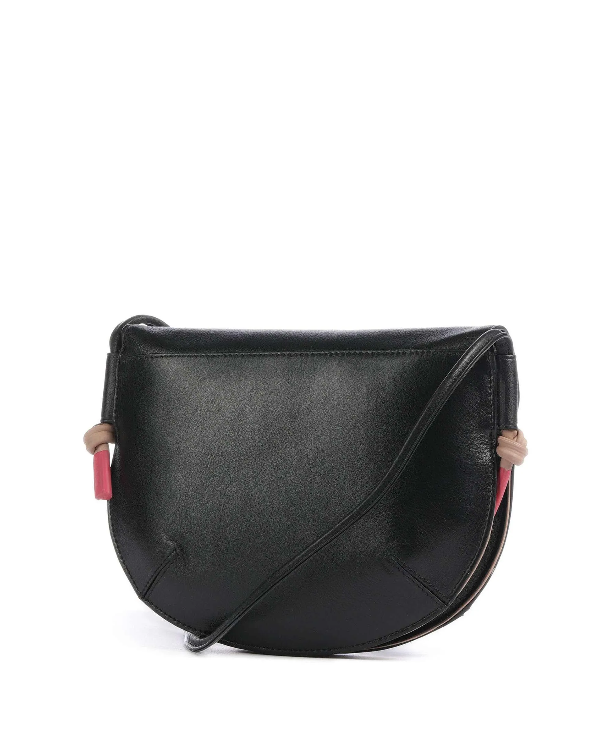  DuDu Bags Skye Borsa a tracolla pelle a grana fine nero  