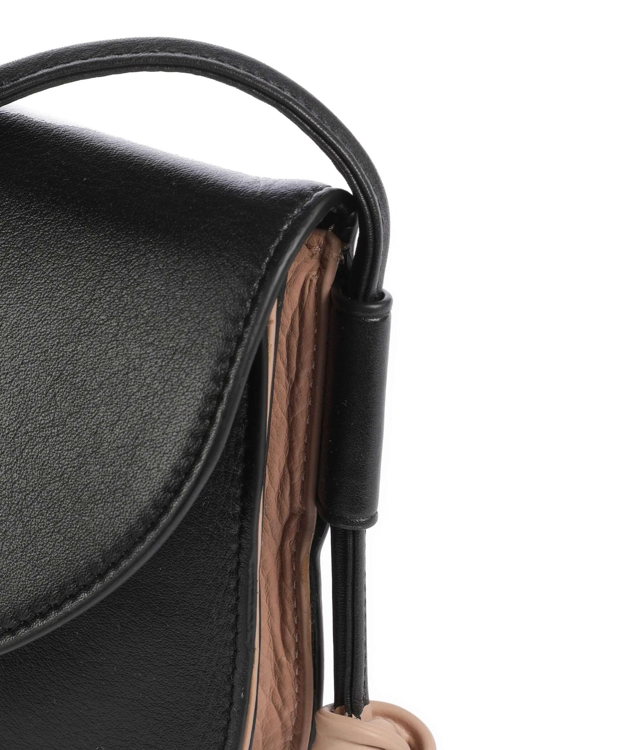  DuDu Bags Skye Borsa a tracolla pelle a grana fine nero  