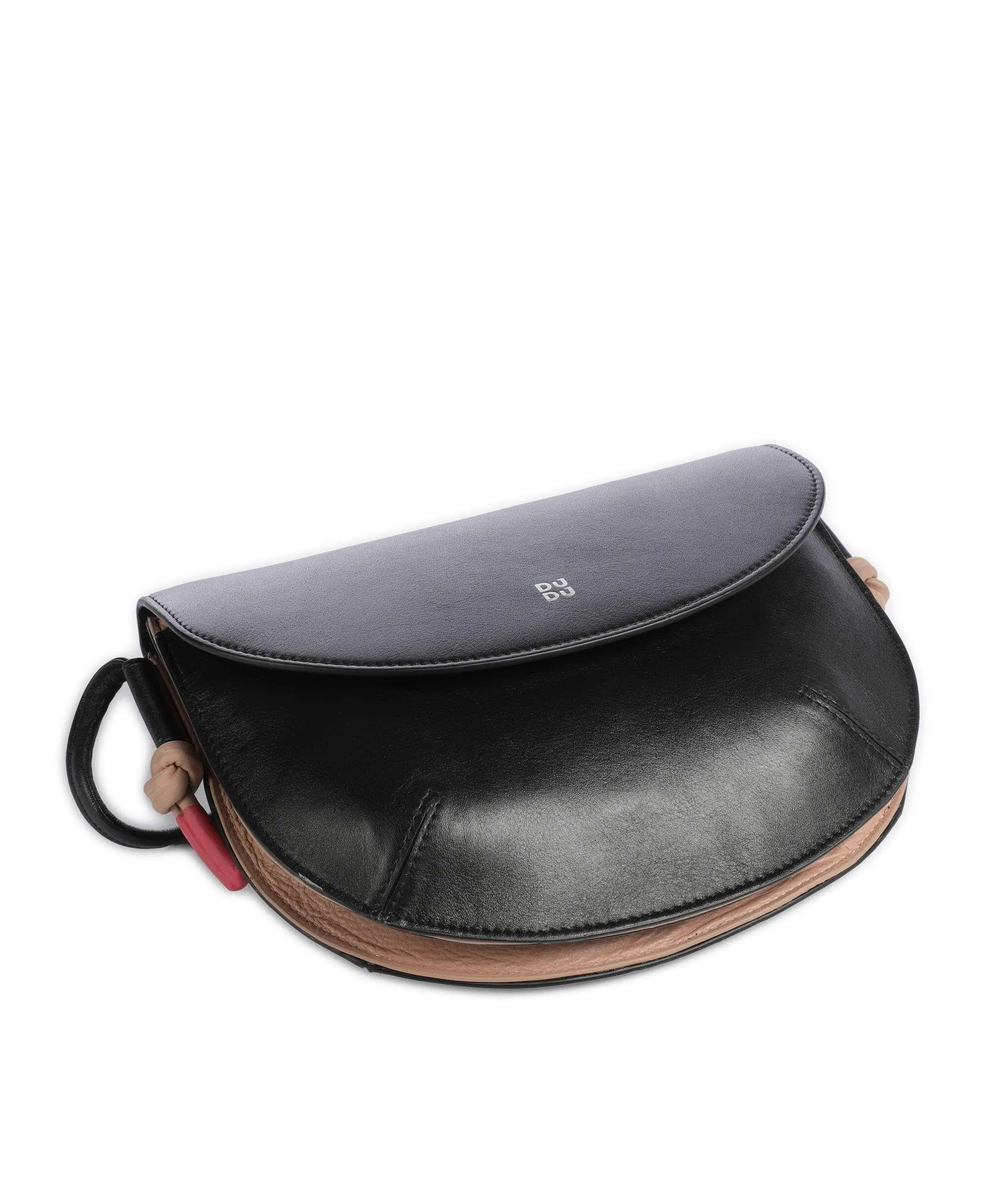  DuDu Bags Skye Borsa a tracolla pelle a grana fine nero  
