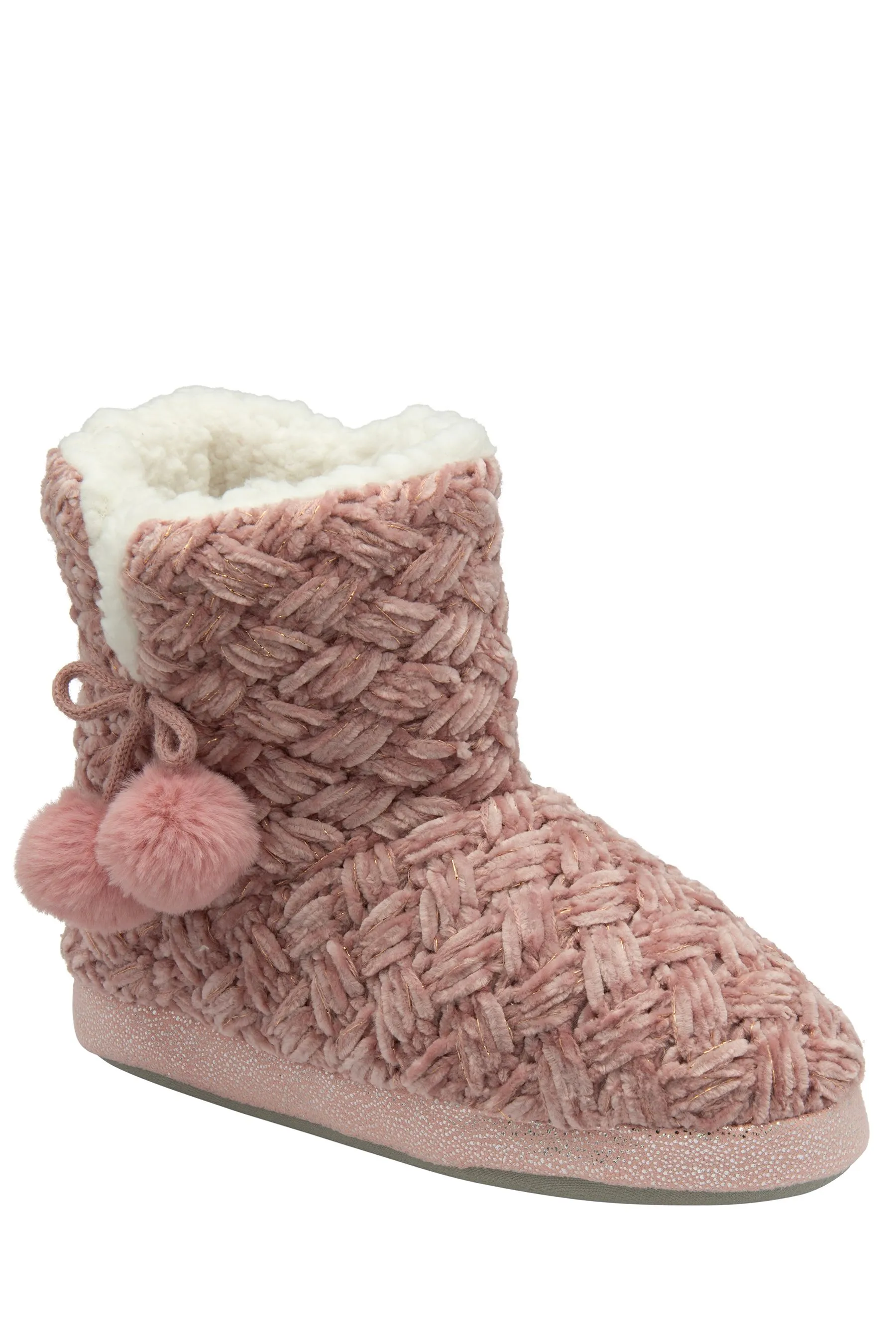 Dunlop - Pantofole stivaletti in maglia da donna