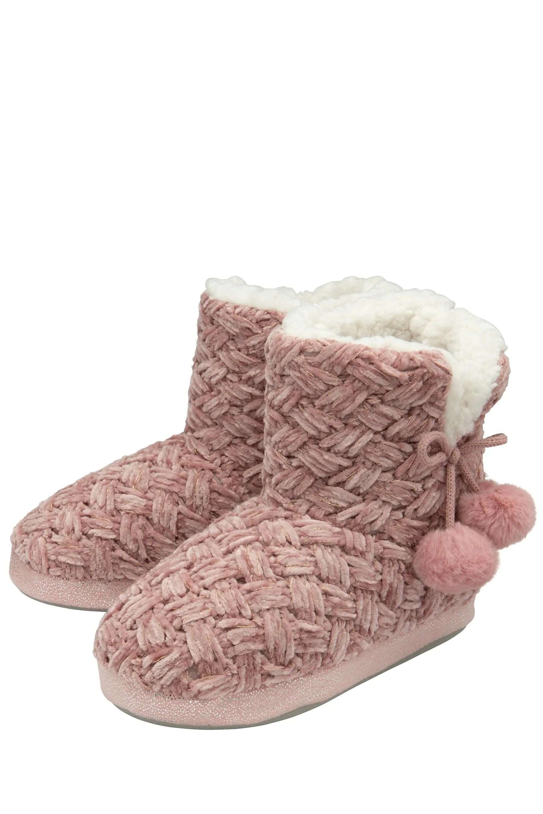 Dunlop - Pantofole stivaletti in maglia da donna