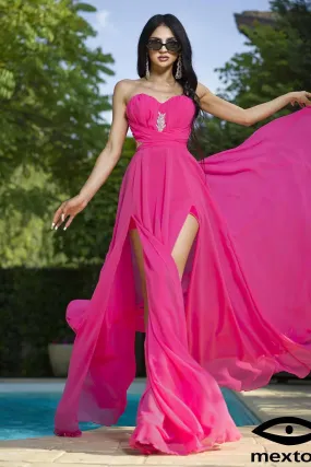 Elegante abito in tulle e strass