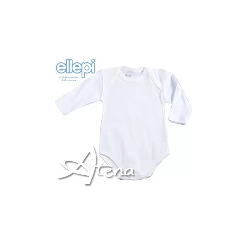  ELLEPI intimo Ellepi Caldo body neonato manica lunga lana/cotone AF809 CONF. 6 PZ