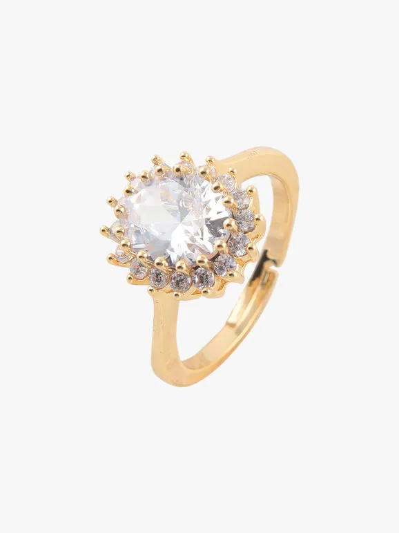 Fashion Jewellery Bague femme avec pierre et strass