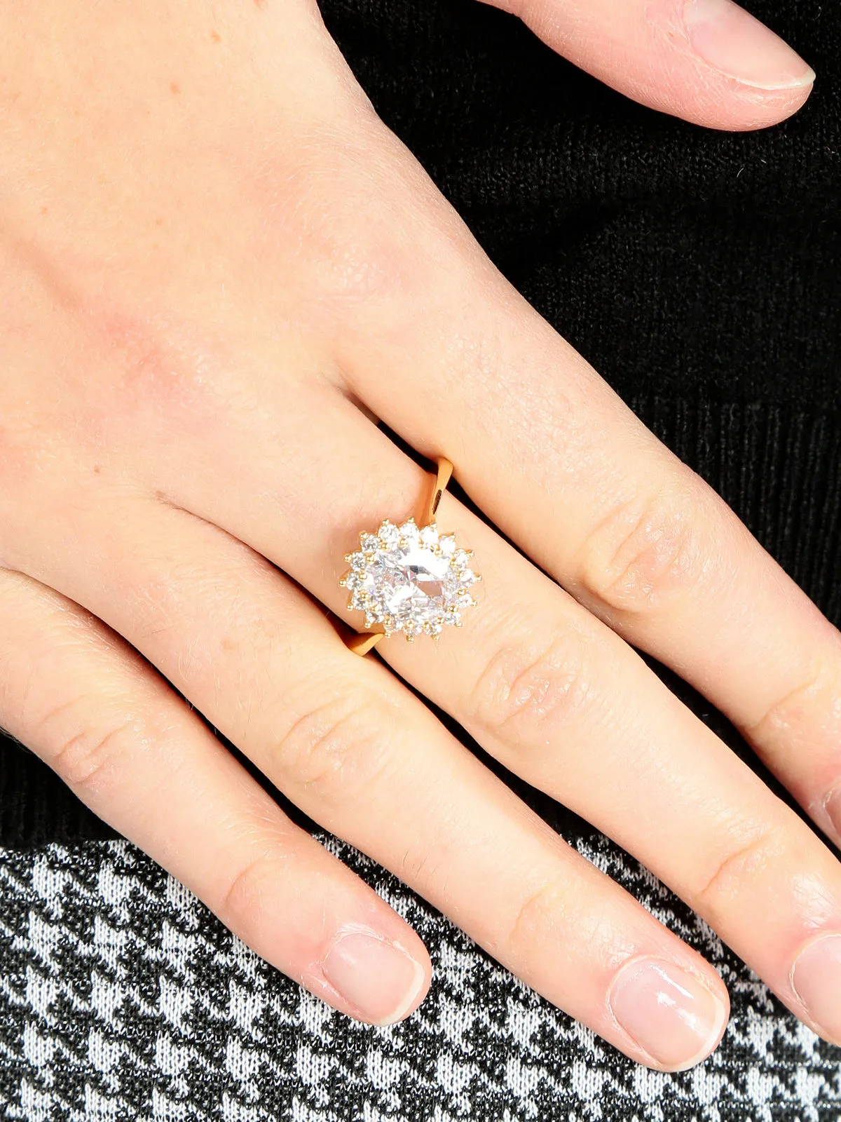 Fashion Jewellery Bague femme avec pierre et strass