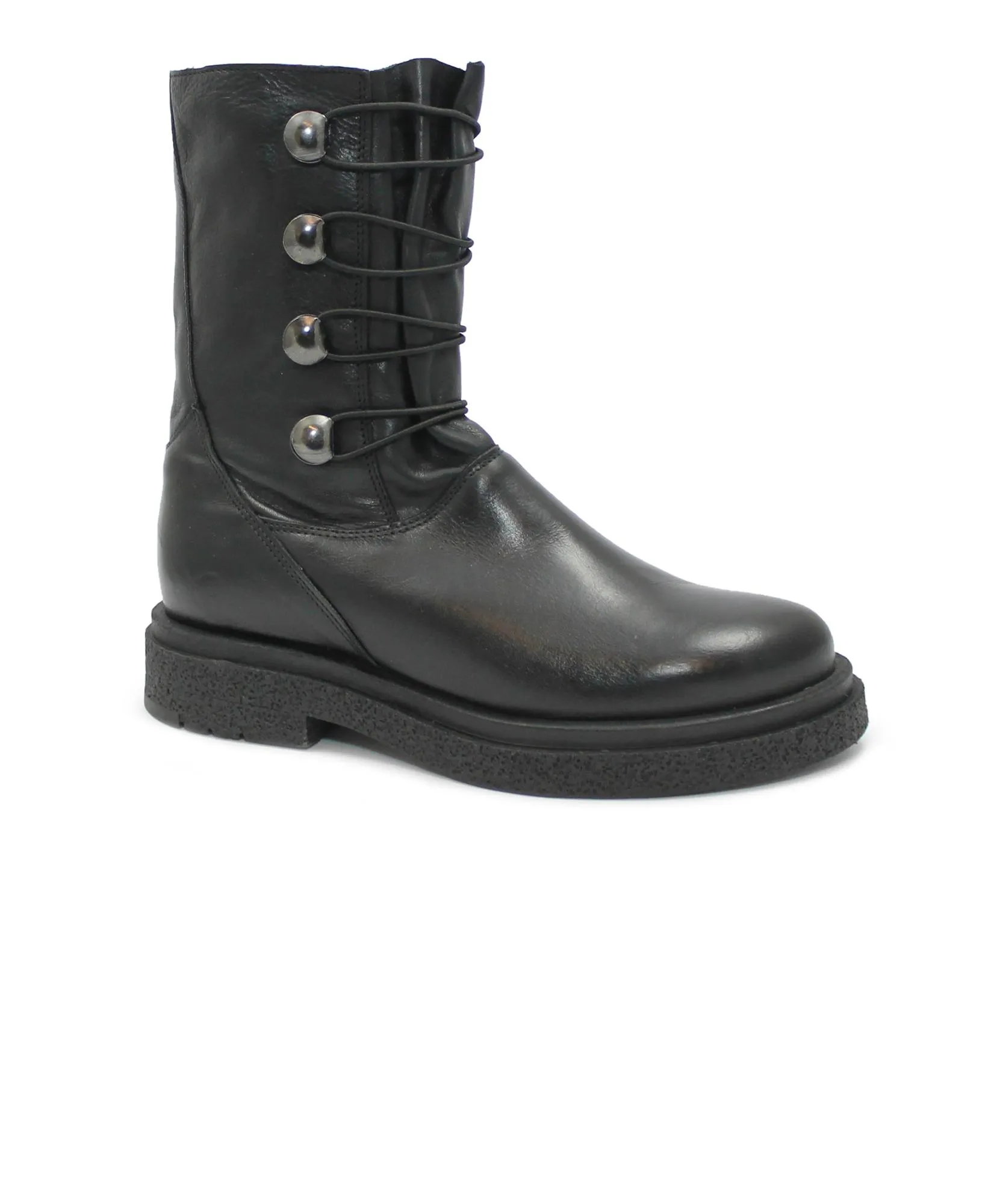 FELMINI D988 black nero stivaletto donna elastici pelle