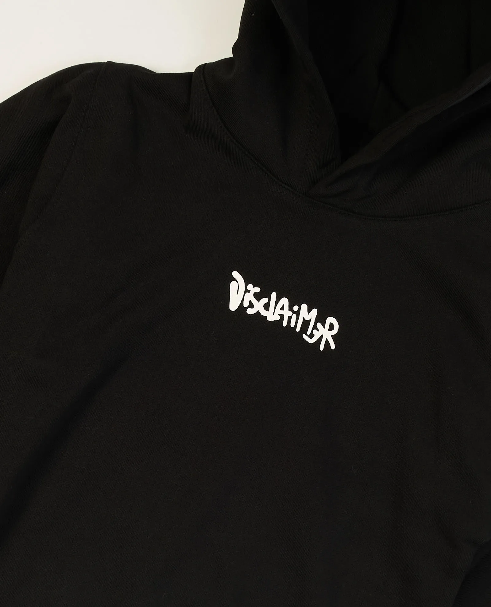 Felpa bambino Disclaimer con cappuccio e logo