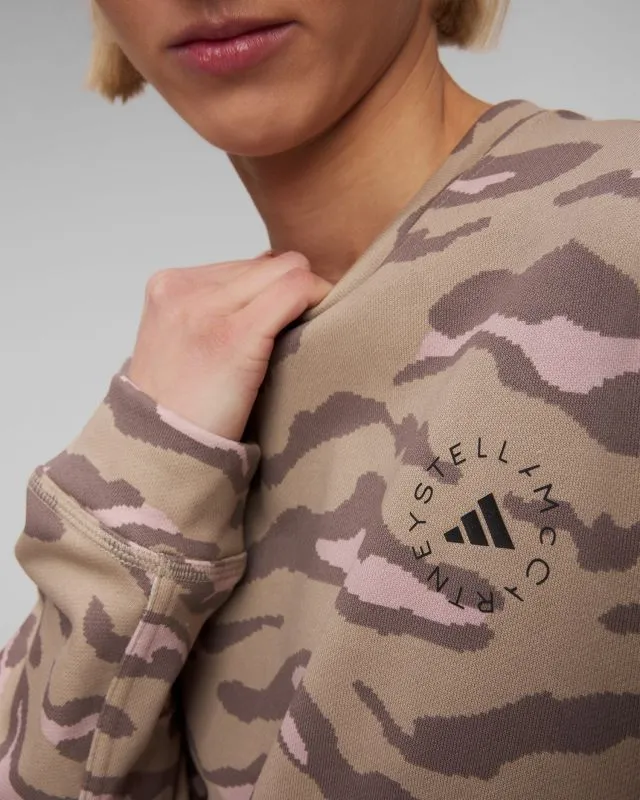 Felpa in cotone organico da donna Adidas by Stella McCartney ASMC