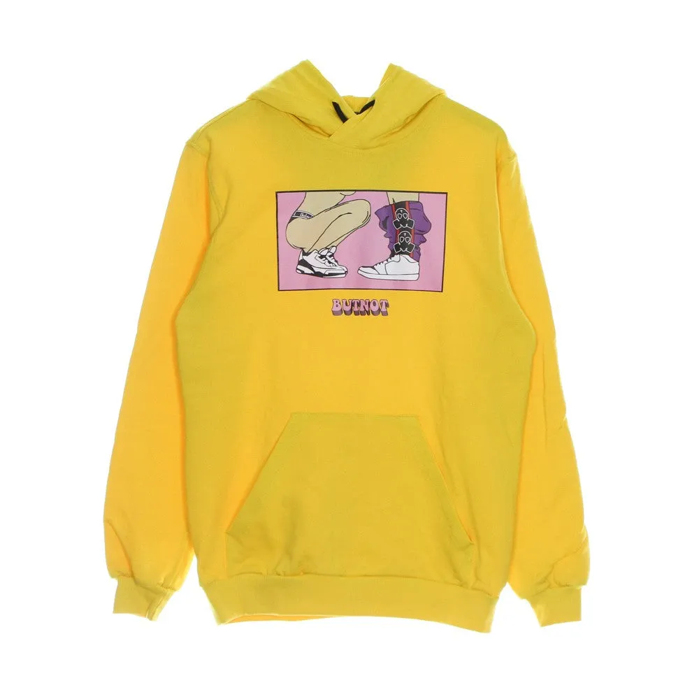 Felpa Leggera Cappuccio Uomo Porn Couture Hoodie Yellow