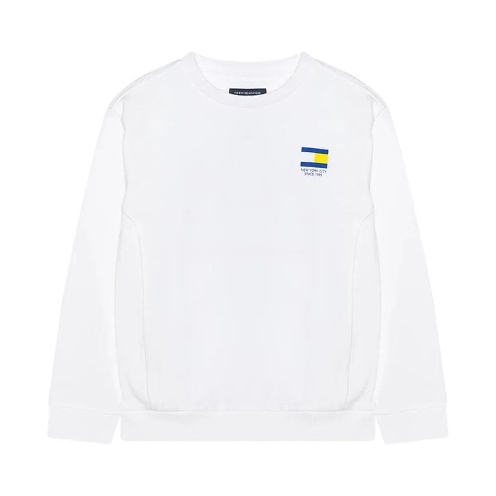  FELPA TOMMY HILFIGER. BIANCO 