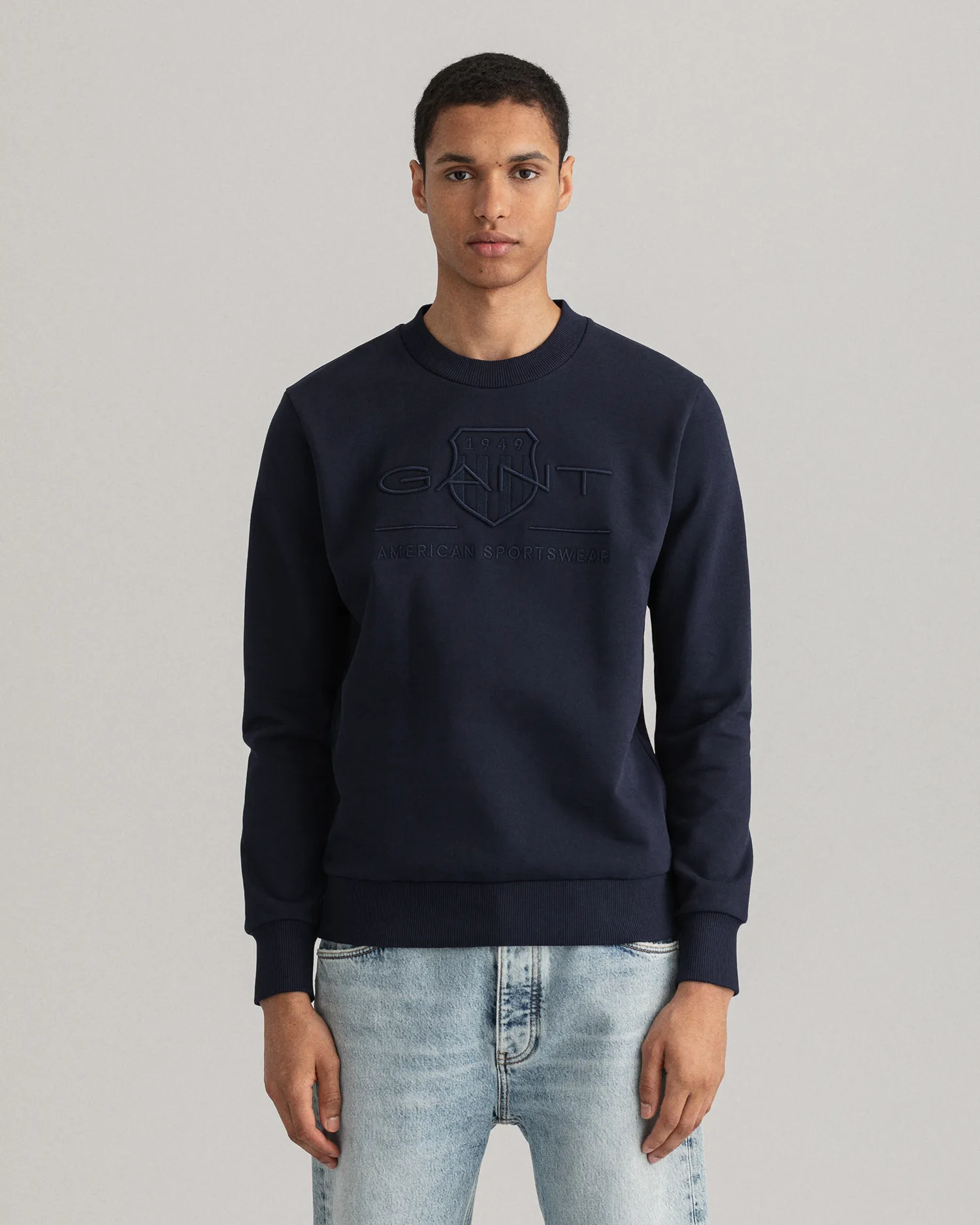 Felpa Tonal Archive Shield girocollo    