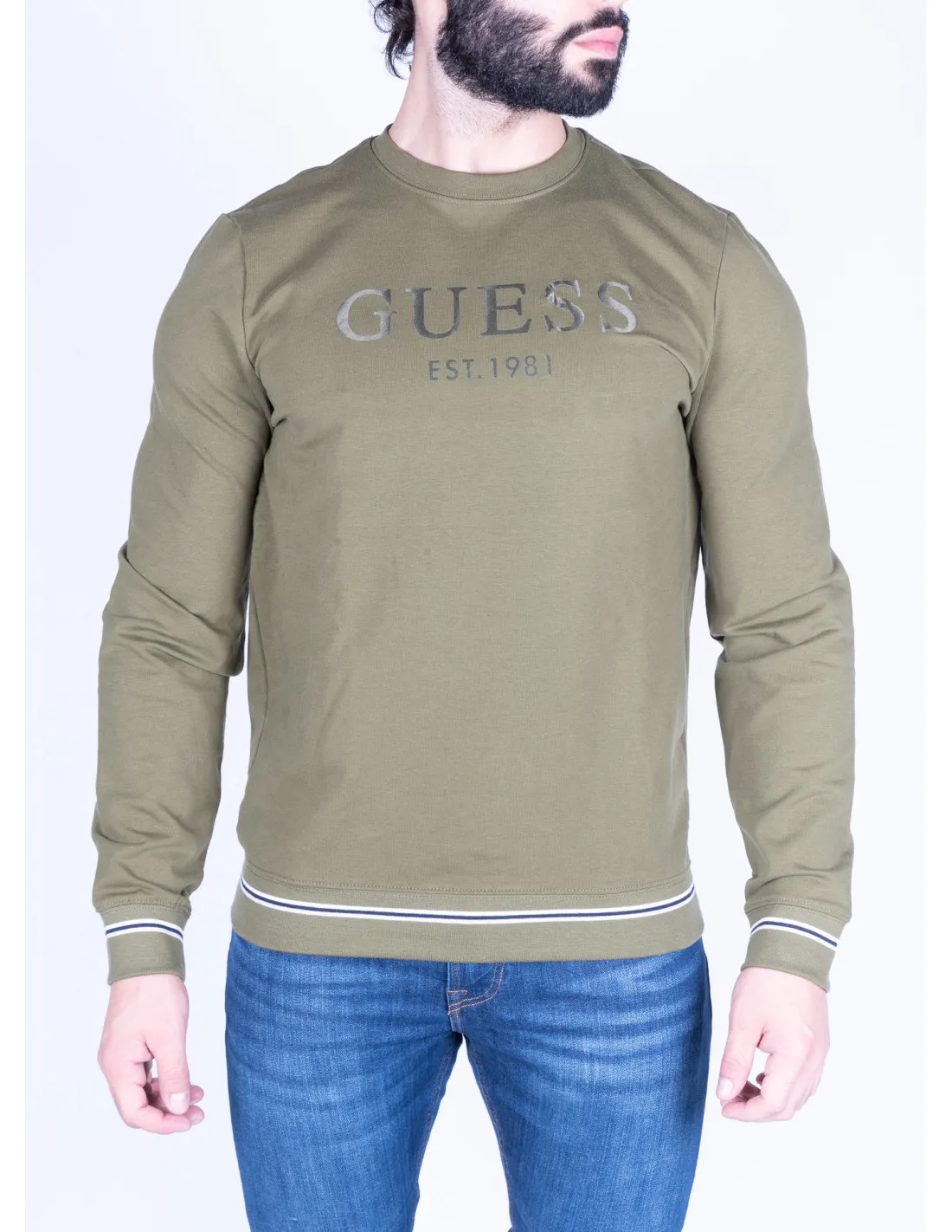 Felpa uomo Beau Cn Fleece Guess