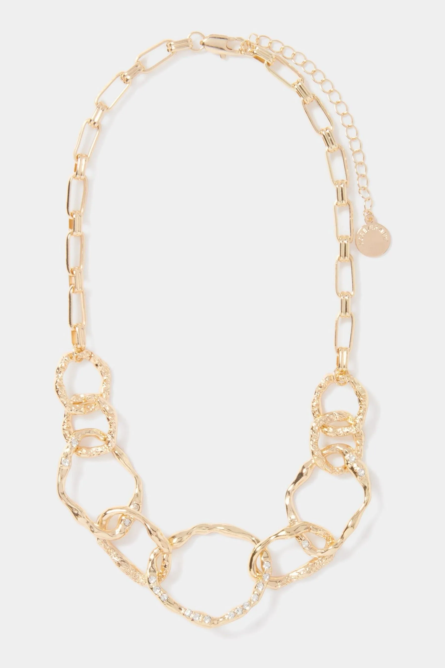 Forever New Signature Tally Texture Link Necklace