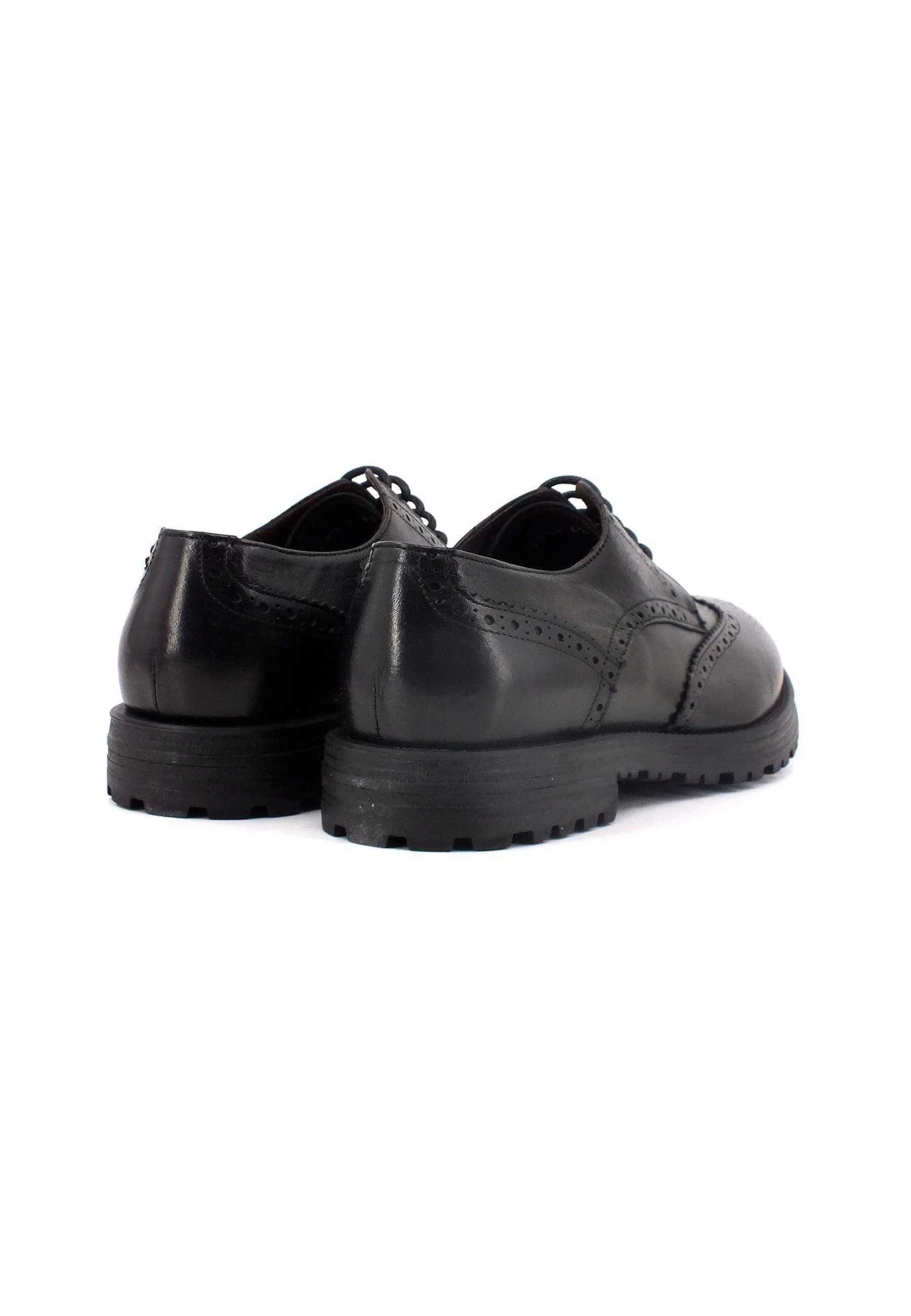 FRANCO FEDELE Derby Stringata Uomo Nero 6514