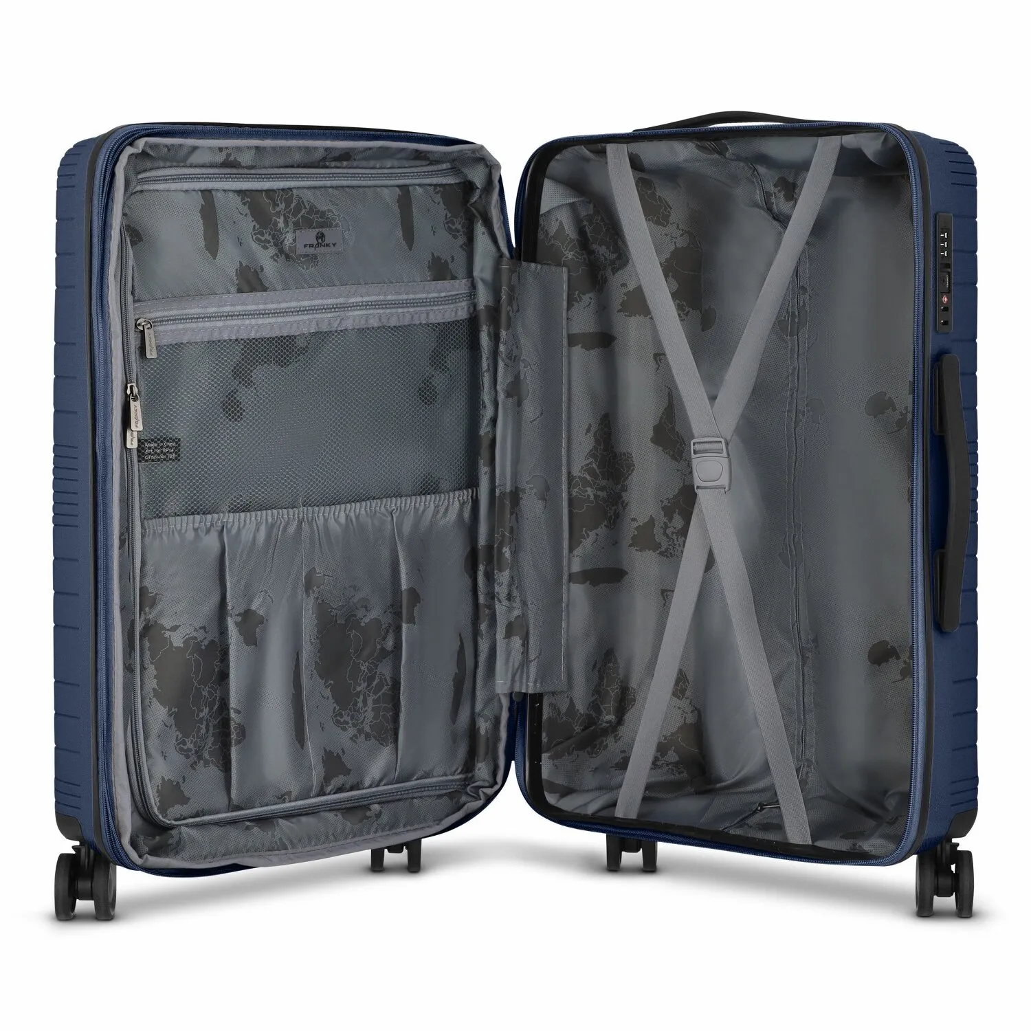 Franky Dallas 3.0 Carrello a 4 ruote M 65 cm con piega elastica