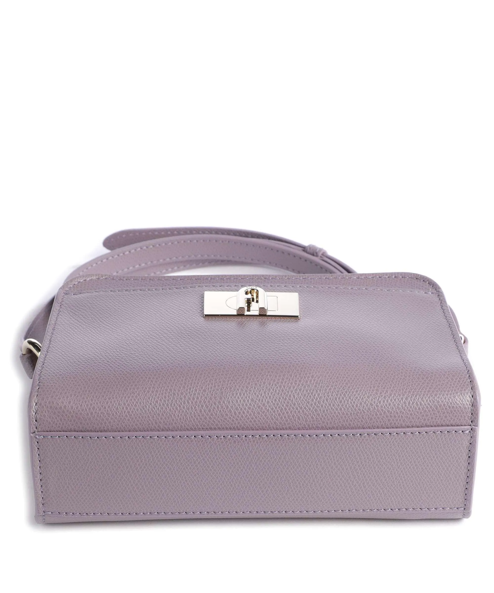 Furla 1927 Mini Borsa a tracolla pelle granulata viola  