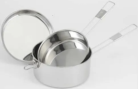 Gavetta 3 Pezzi In Acciaio Inox Scout-tech