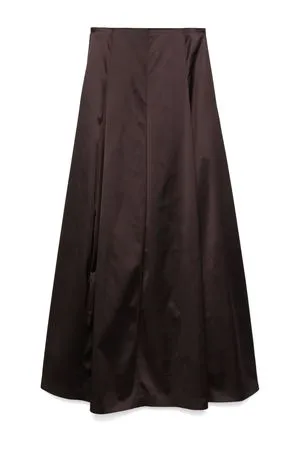 GENNY Abbigliamento,Gonne Gonna lunga in raso marrone 