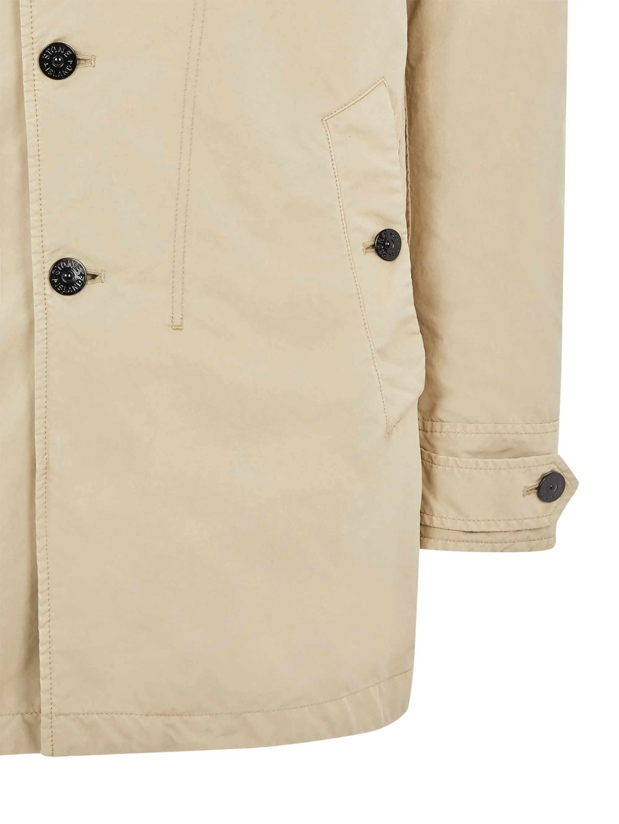 Giacca con Abbottonatura Asimmetrica Beige