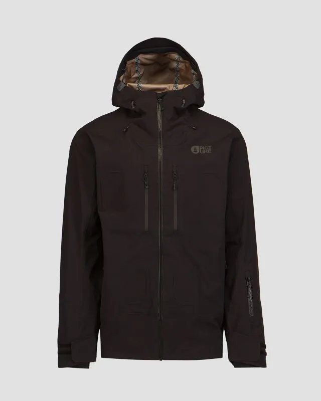 Giacca hardshell nera da uomo Picture Organic Clothing Welcome 3L 20/20