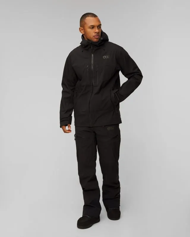 Giacca hardshell nera da uomo Picture Organic Clothing Welcome 3L 20/20