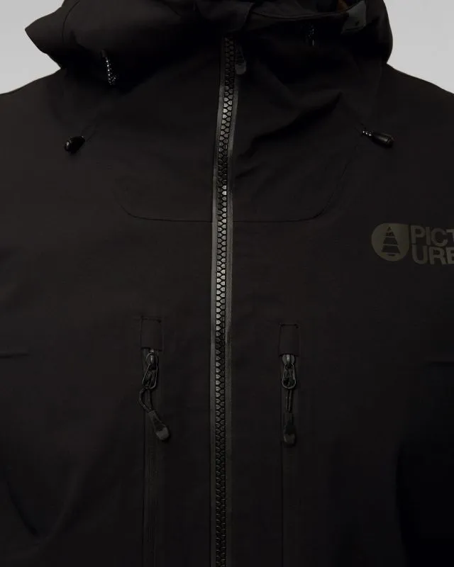 Giacca hardshell nera da uomo Picture Organic Clothing Welcome 3L 20/20