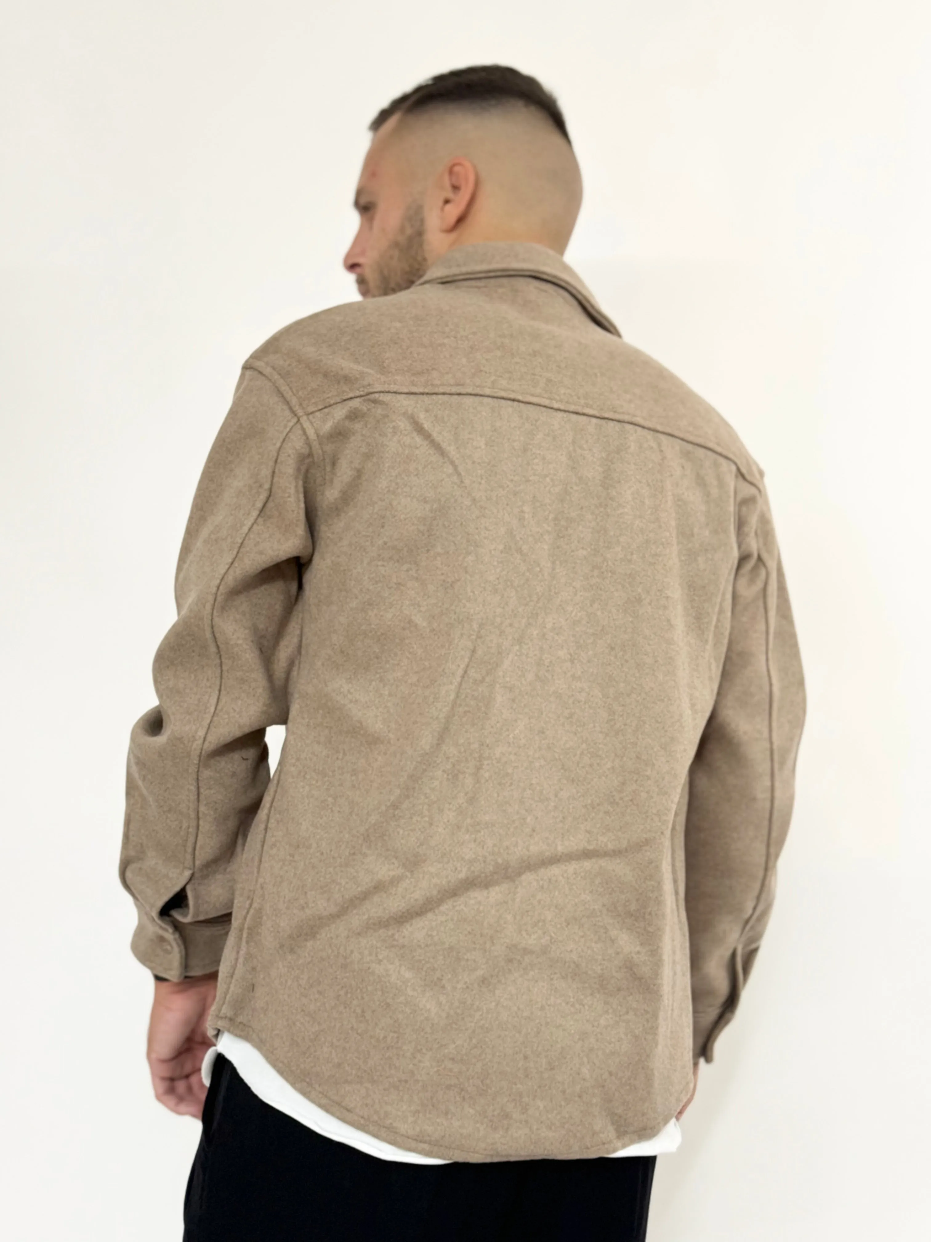 Giacca/Camicia lanetta basica