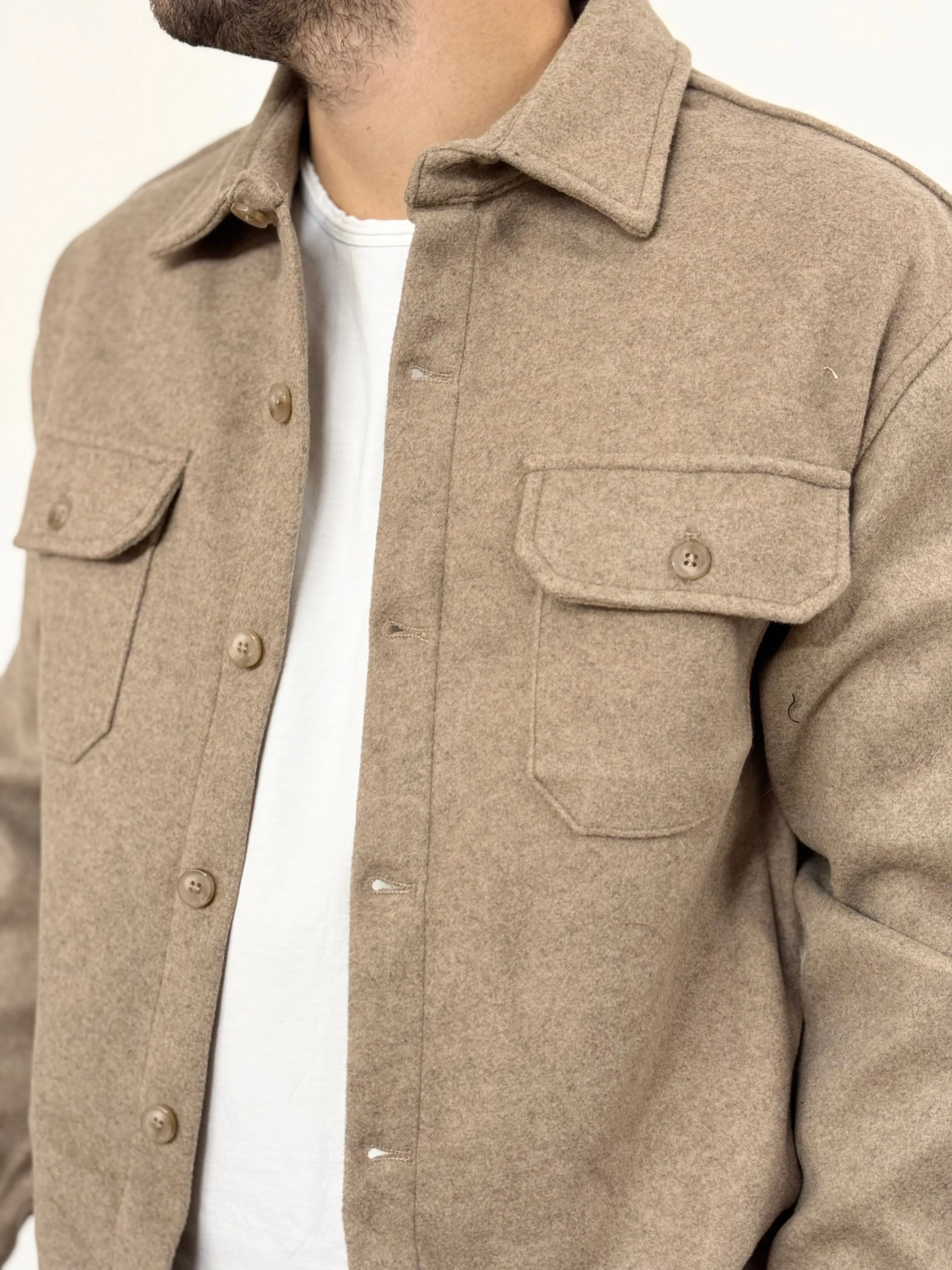 Giacca/Camicia lanetta basica