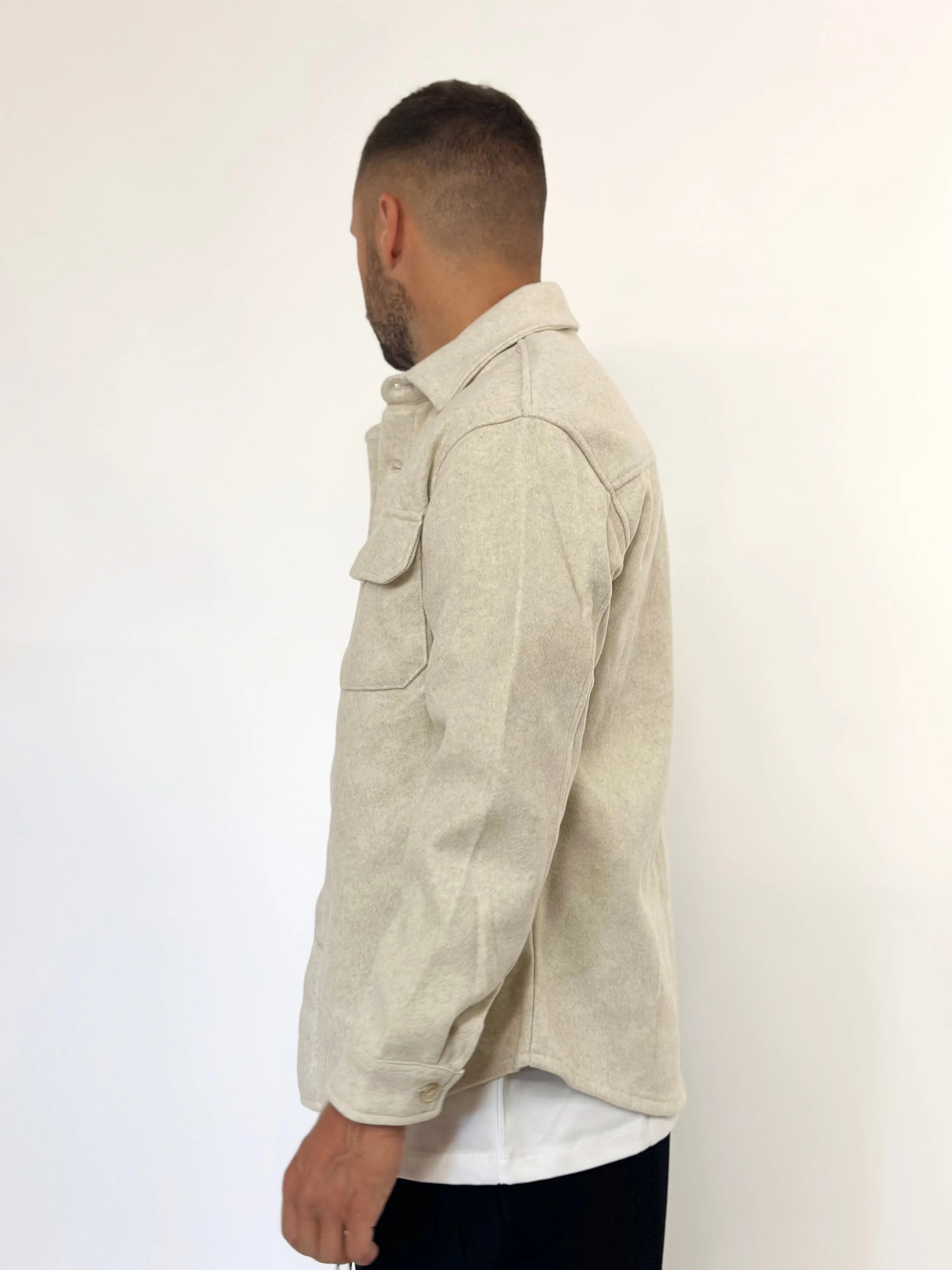 Giacca/Camicia lanetta basica