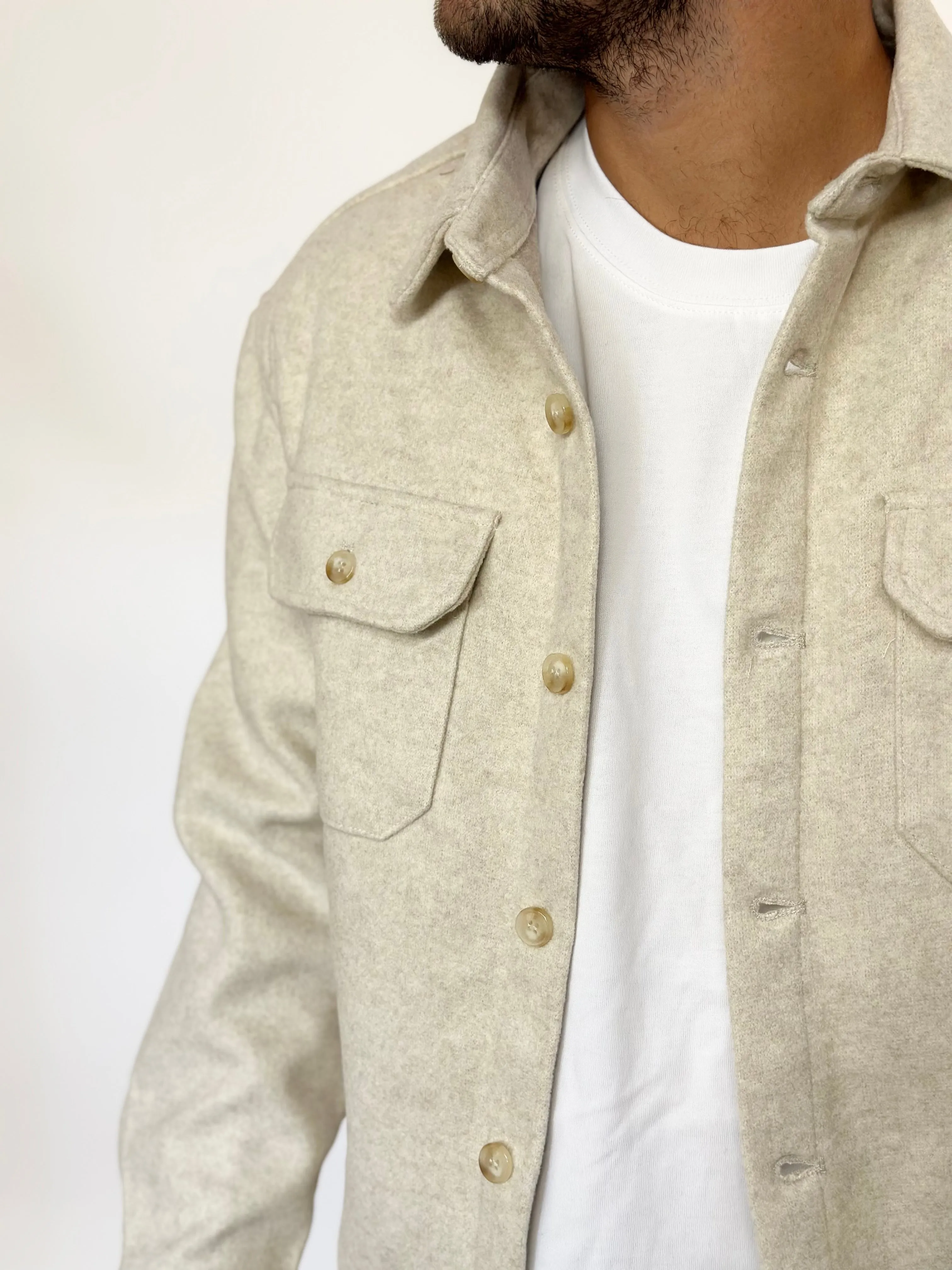Giacca/Camicia lanetta basica