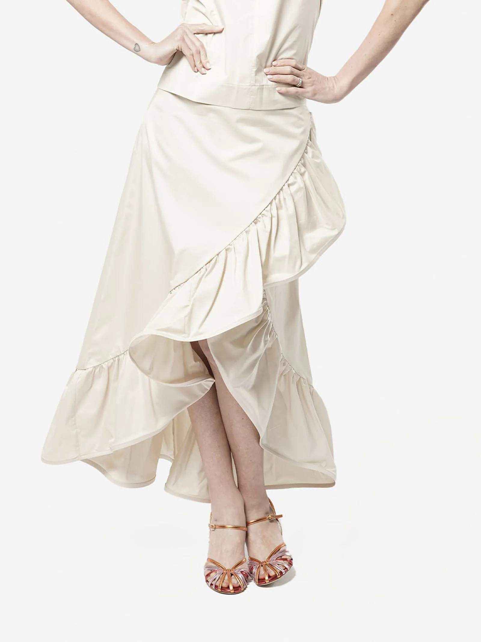 GONNA BEIGE IN COTONE