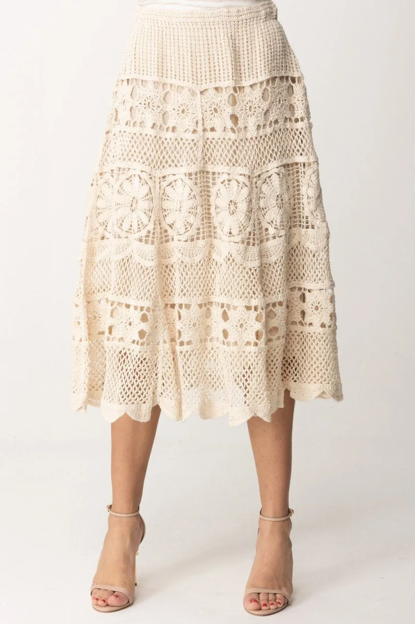 Gonna longuette crochet SHELL