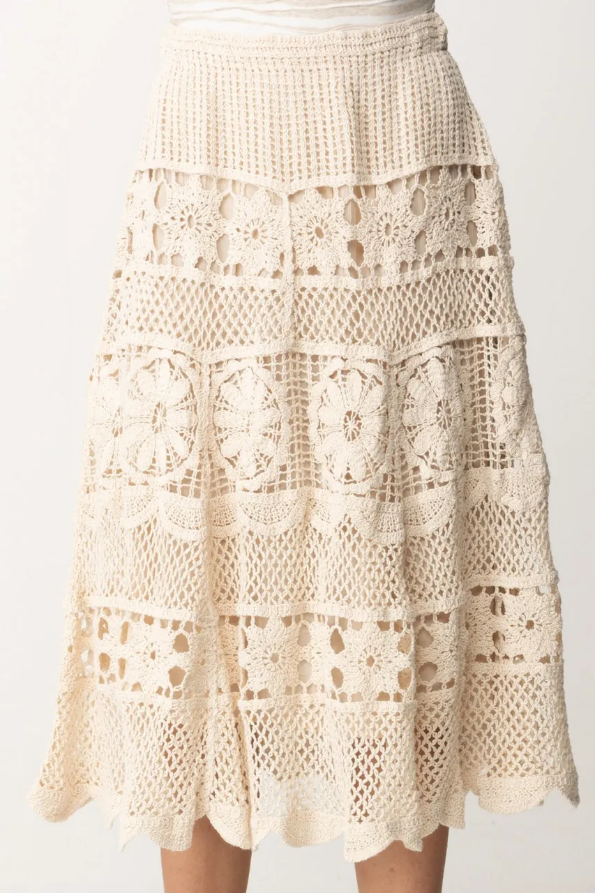 Gonna longuette crochet SHELL
